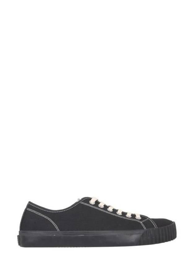 Tabi Cotton Low Top Sneakers Black - MAISON MARGIELA - BALAAN 2