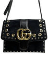 Ali black metal stud medium shoulder bag 550126 - GUCCI - BALAAN 5