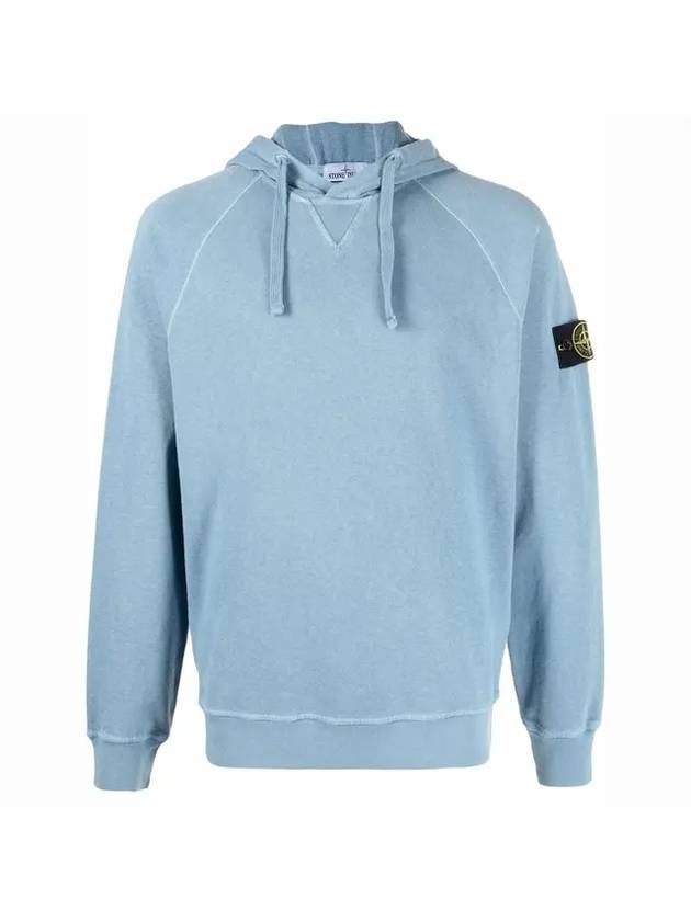 Men s Waffen Patch Hood Blue - STONE ISLAND - BALAAN 1