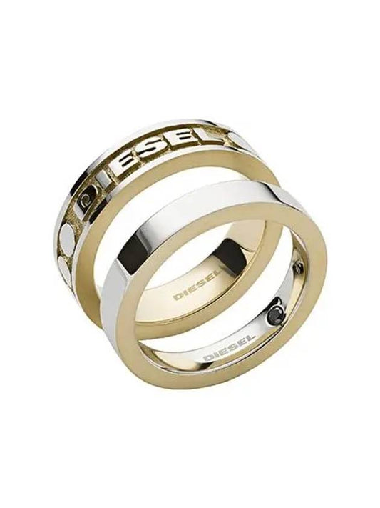 Studs Set Stainless Steel Ring Silver Gold - DIESEL - BALAAN 2