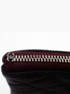 Medium Classic Clutch Bag Caviar Leather & Silver Black - CHANEL - BALAAN 6