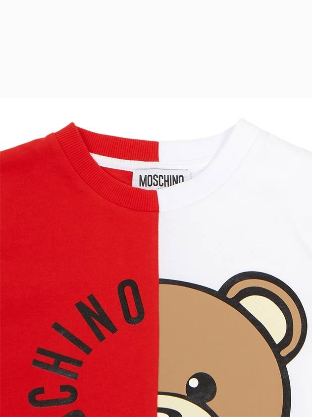 Kids short sleeved T shirt HUM04I LAA02 50109 Adults can wear - MOSCHINO - BALAAN 3