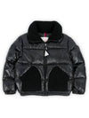 Kids Knit Pocket Padded Jacket Black 1A00003 5963V 999 8 10A - MONCLER - BALAAN 2