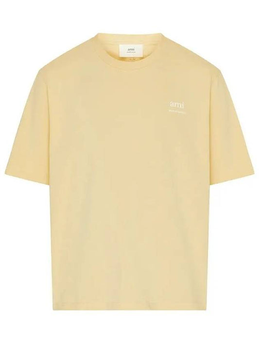 Alexandre Mattiussi Print Short Sleeve T Shirt Yellow - AMI - BALAAN 2