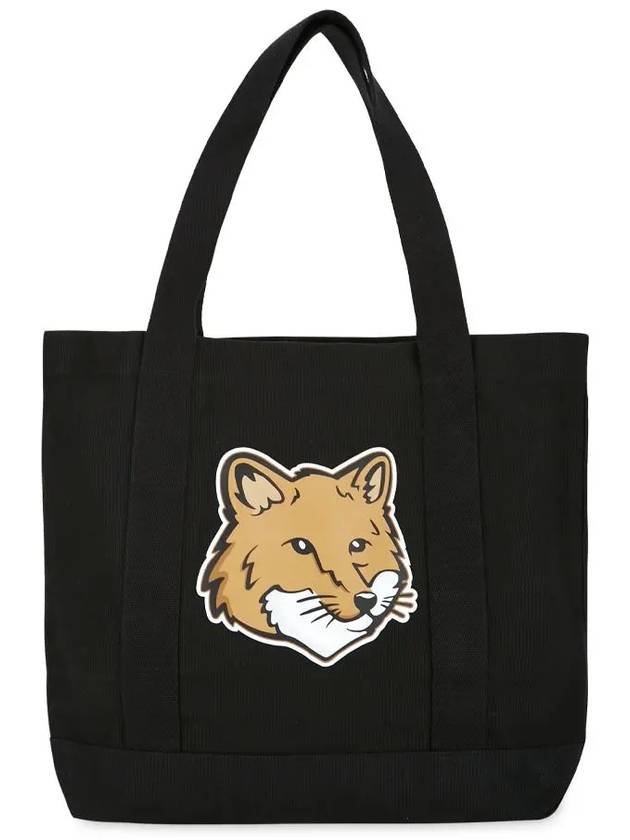 Fox Head Print Tote Bag Black - MAISON KITSUNE - BALAAN 2