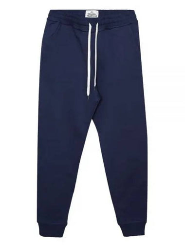 Women's ORB Embroidered Logo Classic Jogger Track Pants Dark Blue - VIVIENNE WESTWOOD - BALAAN 1