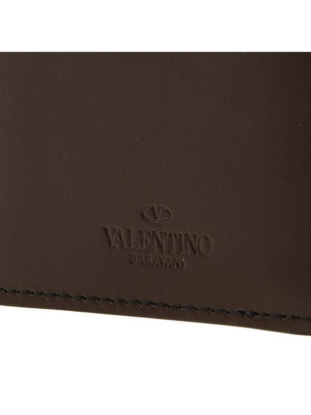 VLTN Logo Half Wallet Brown - VALENTINO - BALAAN 8