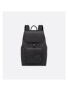 Saddle Oblique Jacquard Calfskin Backpack Black - DIOR - BALAAN 1