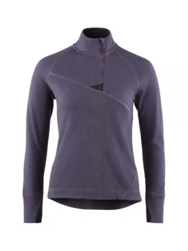 Huge Half Zip Long Sleeve T-shirt Purple Stone - KLATTERMUSEN - BALAAN 1