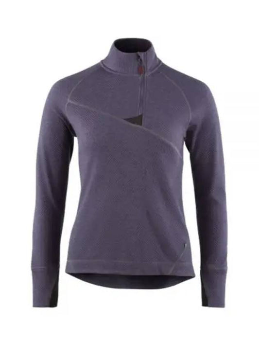 Yuji Half Zip Sweater Women Purple Stone 10056 781 - KLATTERMUSEN - BALAAN 1