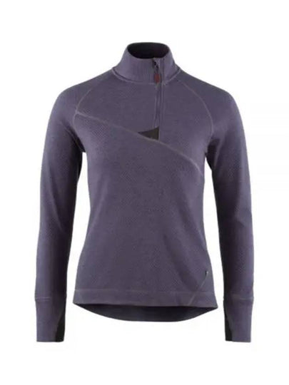 Huge Half Zip Long Sleeve T-shirt Purple Stone - KLATTERMUSEN - BALAAN 2