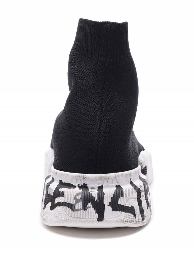 Speed ​​2.0 Graffiti Knit High Top Sneakers Black - BALENCIAGA - BALAAN 5