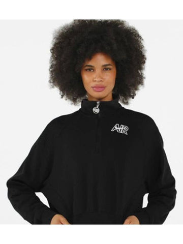 Half zipup training black jacket jumper - NIKE - BALAAN 1