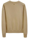 Tone On Tone Big Heart Logo Sweatshirt Beige - AMI - BALAAN 3