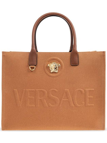 Versace Shopper Bag, Women's, Brown - VERSACE - BALAAN 1