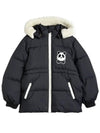 Kids Panda Logo Hooded Fur Padded Jacket 22710151 99 - MINI RODINI - BALAAN 1