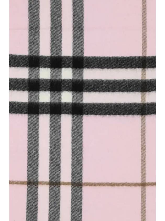 Check Cashmere Scarf Rose - BURBERRY - BALAAN 7