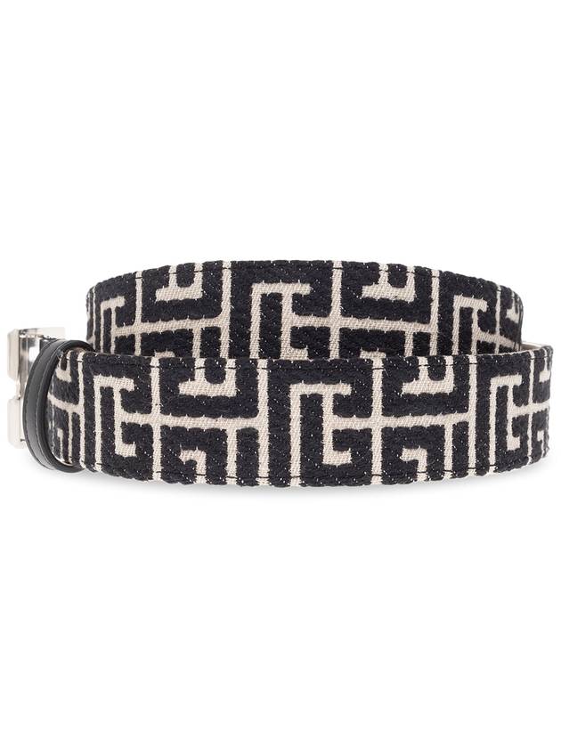 Balmain Belt With Monogram, Men's, Black - BALMAIN - BALAAN 3