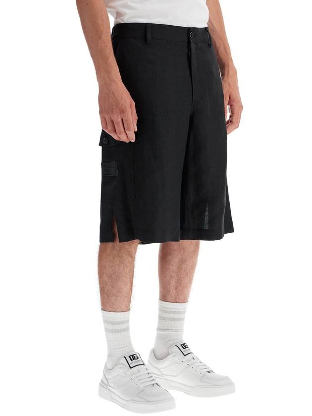 linen cargo bermuda shorts for - DOLCE&GABBANA - BALAAN 2