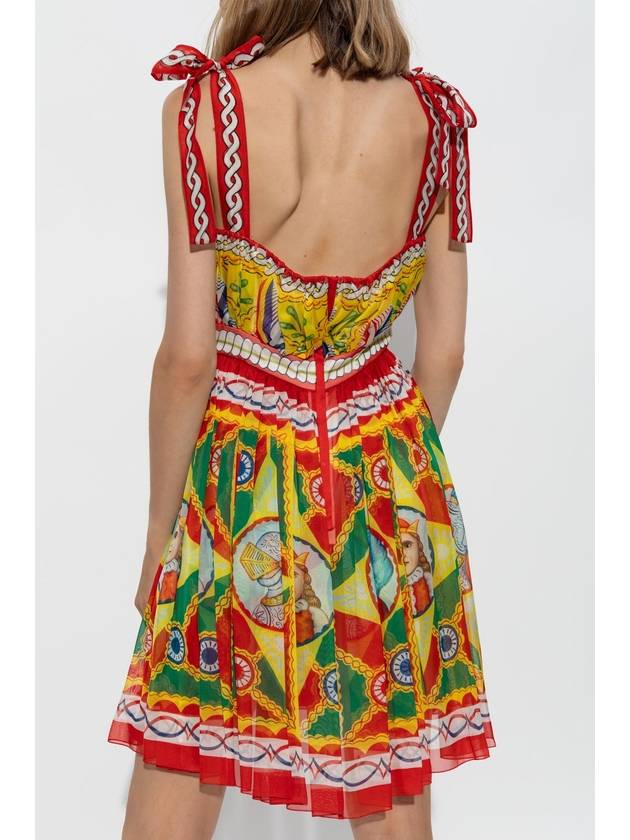 graphic print pleated dress F6J9LTGDS13 - DOLCE&GABBANA - BALAAN 5