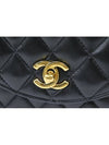 1st Division Gold CC Logo Lambskin Matrasse Round Classic Bag Flap Chain Shoulder 2JCHB1869 - CHANEL - BALAAN 7