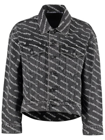 Alexander Wang Printed Denim Jacket - ALEXANDER WANG - BALAAN 1