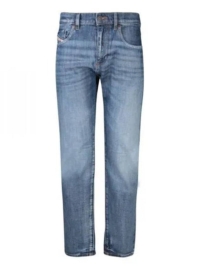 D Strukt Straight Leg Distressed Jeans Blue - DIESEL - BALAAN 2