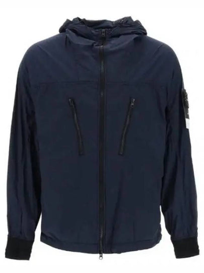 Skin Touch Nylon TC Hooded Jacket Black - STONE ISLAND - BALAAN 2