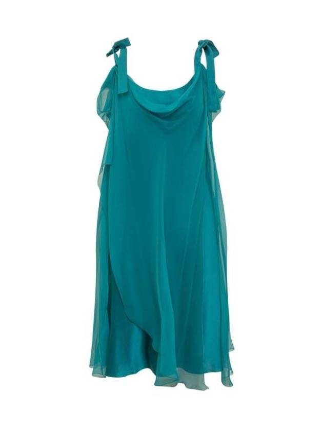 midi dress 04041614 0370 BLUE - ALBERTA FERRETTI - BALAAN 1