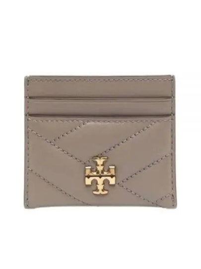 Kira Chevron Logo Card Wallet Grey - TORY BURCH - BALAAN 2