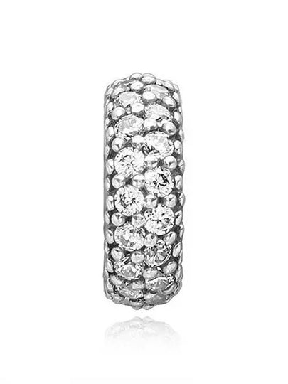 Pave Inspiration Spacer Bracelet Charm Silver - PANDORA - BALAAN 2