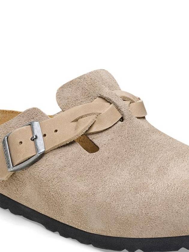 Boston Suede Mule Taupe - BIRKENSTOCK - BALAAN 5