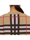 Vintage Check Crew Neck Knit Top Archive Beige - BURBERRY - BALAAN 8