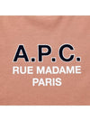 Logo Short Sleeve T-Shirt Brown - A.P.C. - BALAAN 4