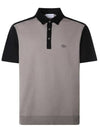 Gancini Embroidery Polo Shirt Grey - SALVATORE FERRAGAMO - BALAAN 1