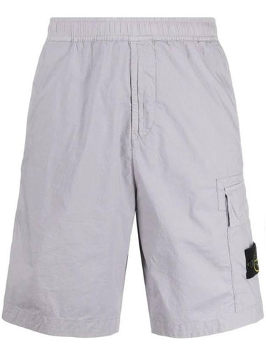 Compass Badge Bermuda Shorts Grey - STONE ISLAND - BALAAN 1