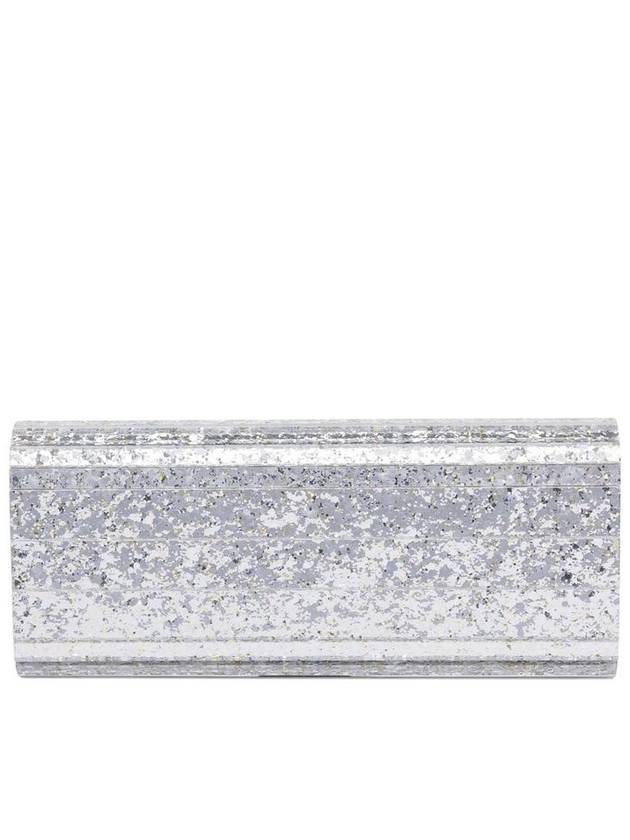 'Sweetie' Metallic Rhinestoned Clutch With Horizzontal Acrylic Panels In Plexiglass And Leather Woman - JIMMY CHOO - BALAAN 1