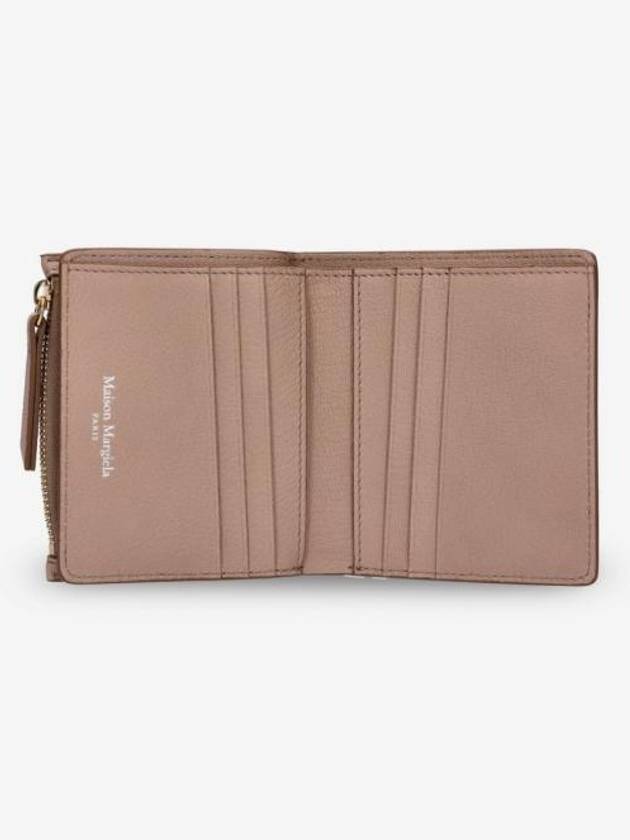 Four-Stitch Leather Half Wallet Pink - MAISON MARGIELA - BALAAN 5