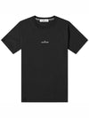 Tricromia Three Print Cotton Jersey T-Shirt Black - STONE ISLAND - BALAAN 1