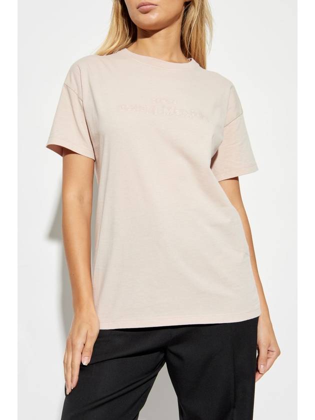 Maison Margiela T-shirt With Logo, Women's, Pink - MAISON MARGIELA - BALAAN 3