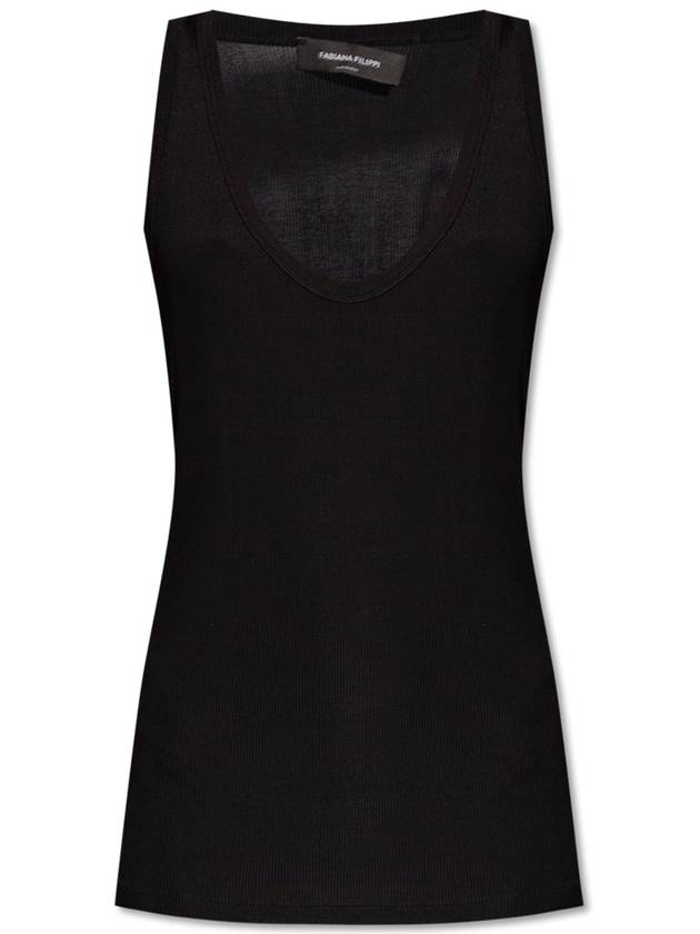 Fine Ribbed Tank Top JED264F084D6410000 - FABIANA FILIPPI - BALAAN 2