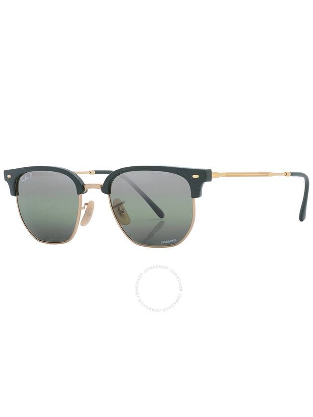 Ray Ban New Clubmaster Polarized Green Mirrored Unisex Sunglasses RB4416 6655G4 51 - RAY-BAN - BALAAN 2