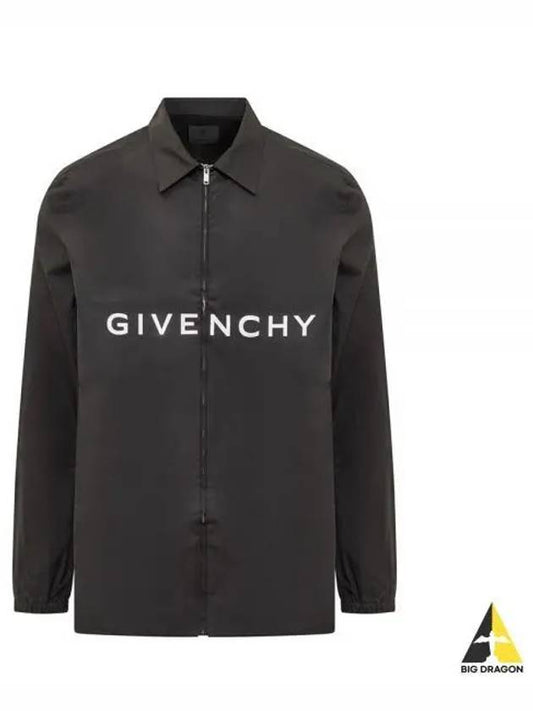 Logo Print Long Sleeve Shirt Black - GIVENCHY - BALAAN 2