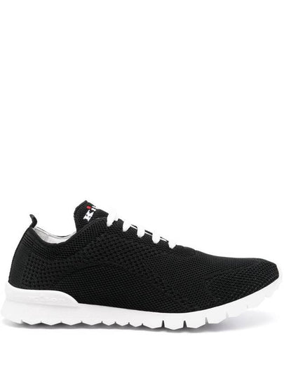 Fit Knit Low Top Sneakers Black - KITON - BALAAN 2