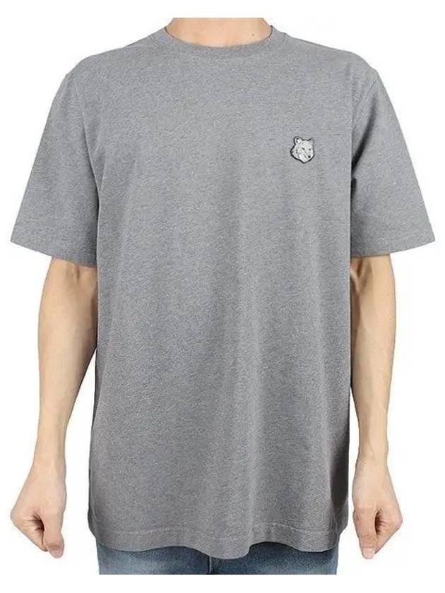 Bold Fox Head Patch Comfort Short Sleeve T-Shirt Grey - MAISON KITSUNE - BALAAN 2