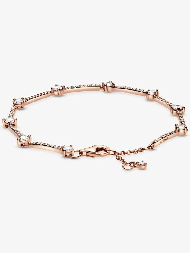 Sparkling Pave Bar Bracelet Rose - PANDORA - BALAAN 3