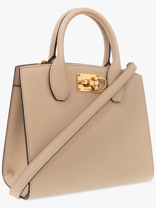 FERRAGAMO ‘Studio Box Mini’ Shoulder Bag, Women's, Beige - SALVATORE FERRAGAMO - BALAAN 4