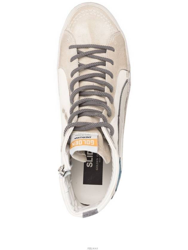 Distressed Leather High Top Sneakers White - GOLDEN GOOSE - BALAAN 5