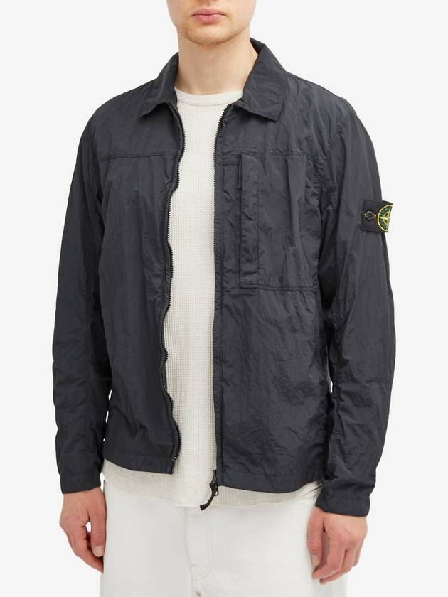 Nylon Metal Econyl Long Sleeve Shirt Navy - STONE ISLAND - BALAAN 3