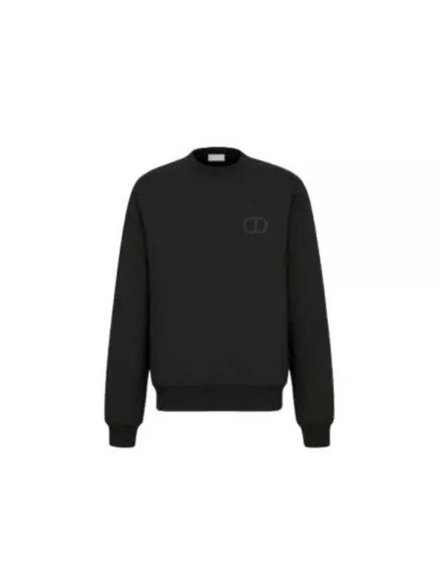 CD Icon Cotton Sweatshirt Black - DIOR - BALAAN 1